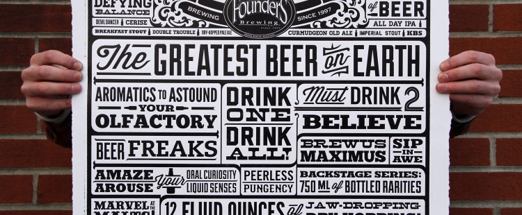 Founders Letterpress Posters